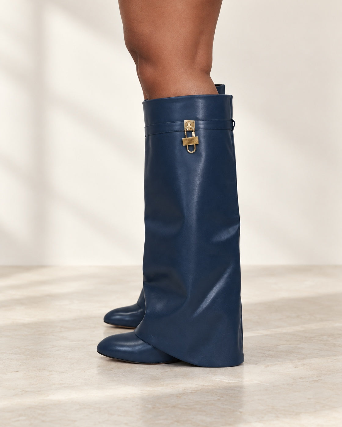 Maelle Lock Boots in Midnight — pair hero