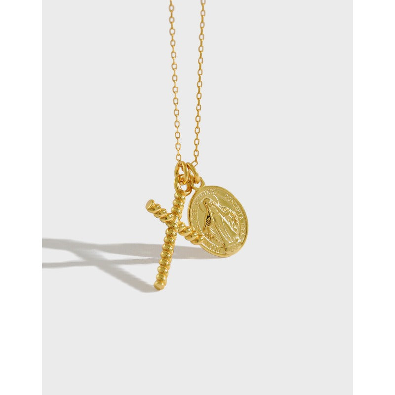 Twist Cross Necklace