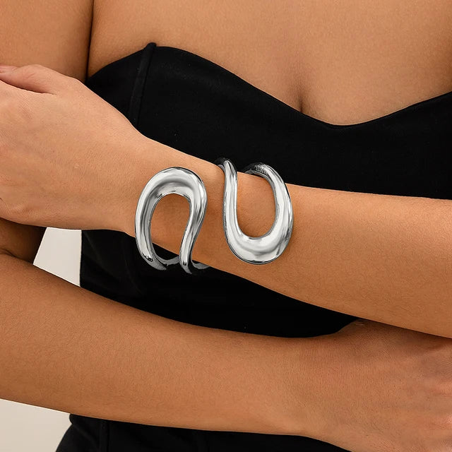 Gilded Contour Bracelet