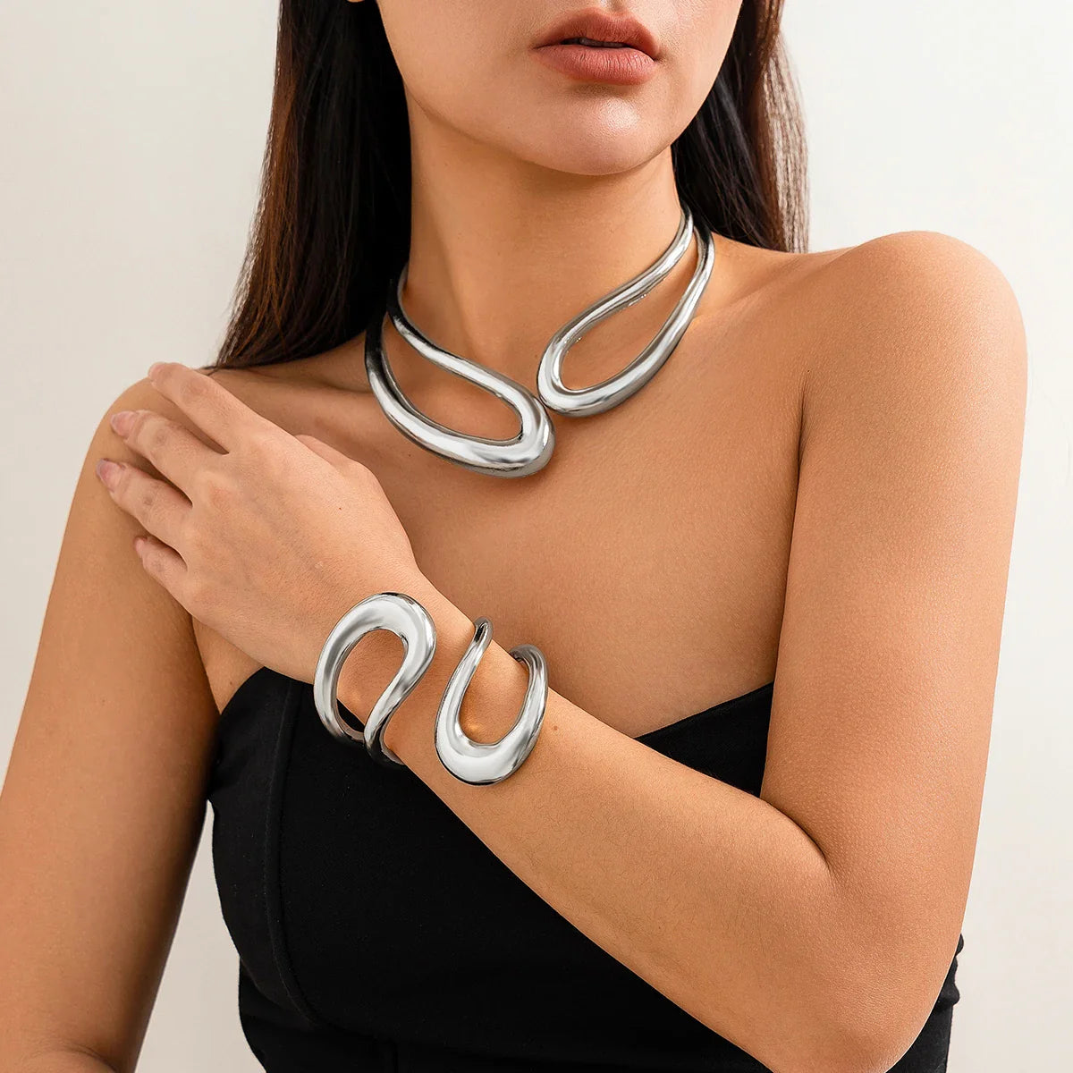 Gilded Contour Bracelet