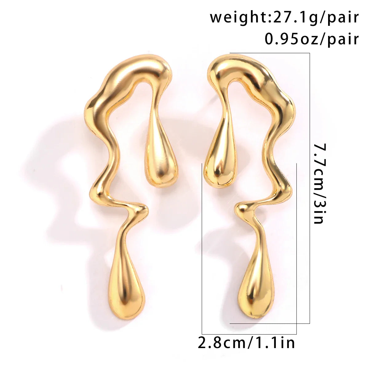 Majestic Wave Earrings