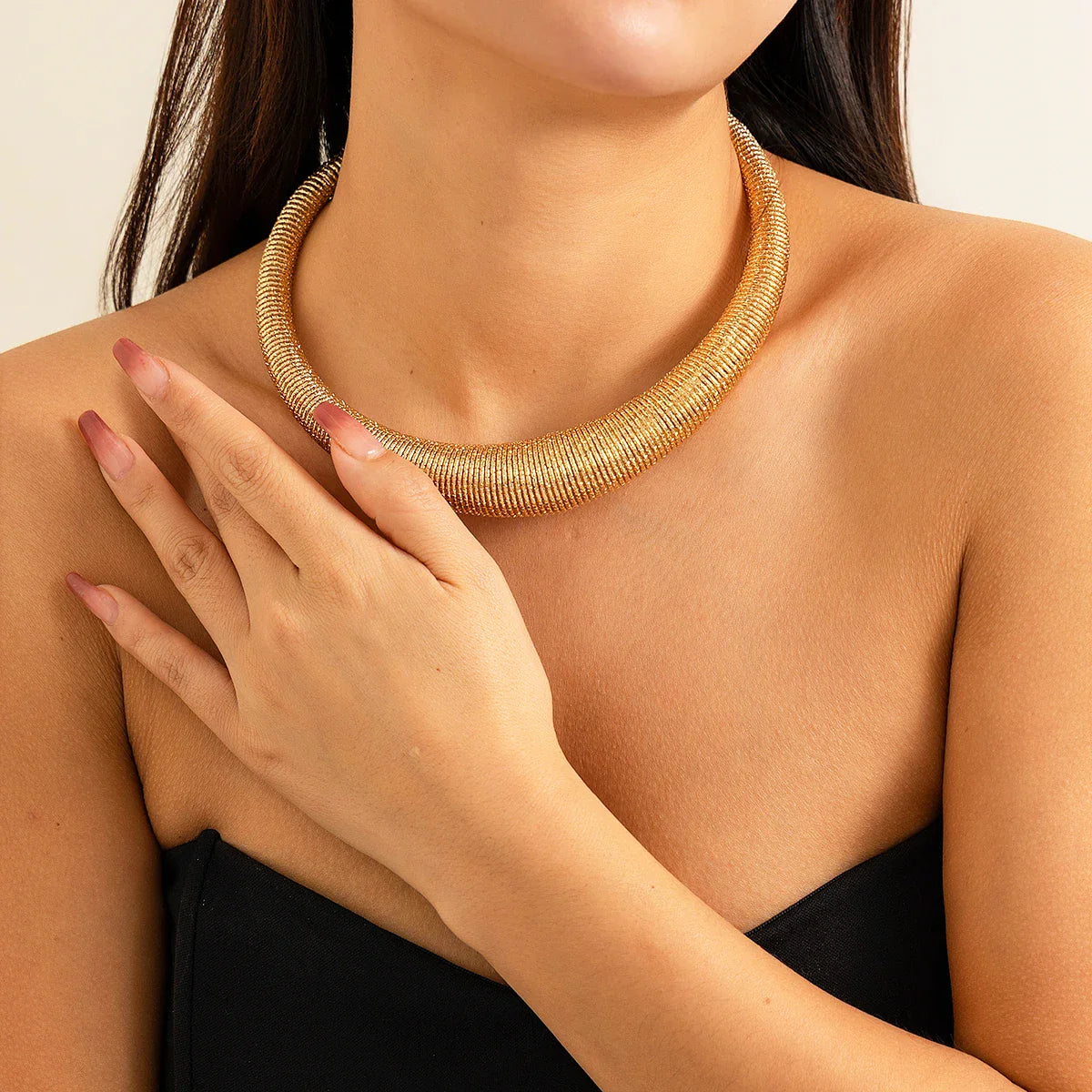 Midnight Torque Necklace