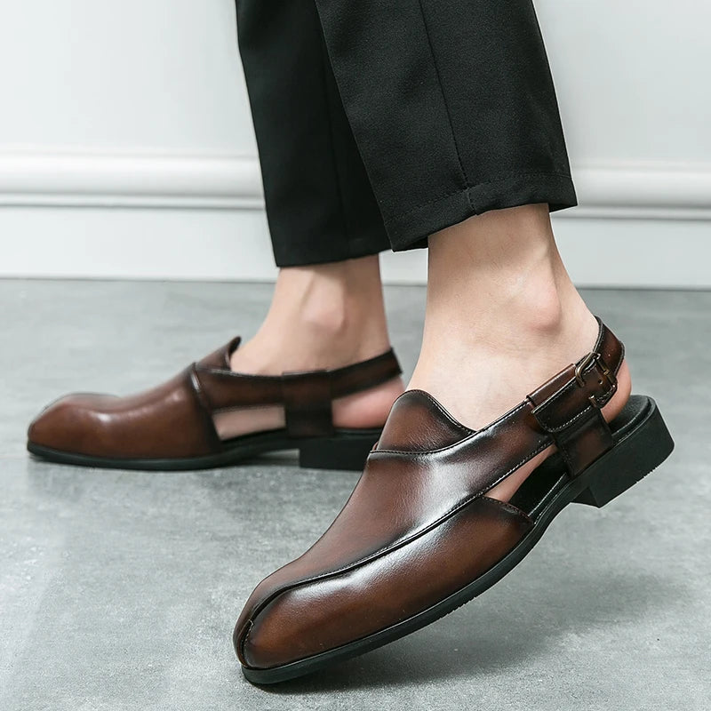 Genuine Leather Portofino Slingback Loafers