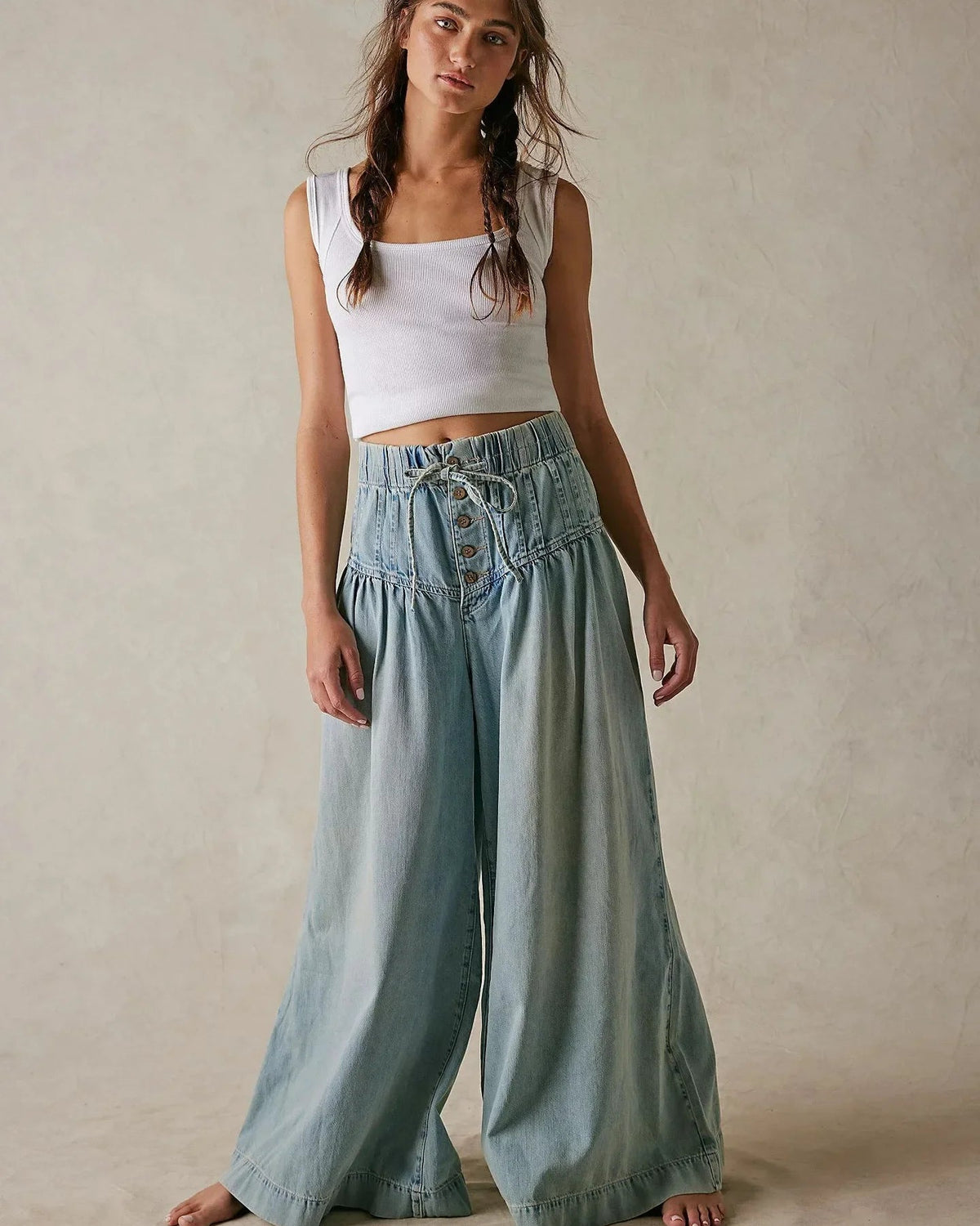 Prairie Pleat Jeans