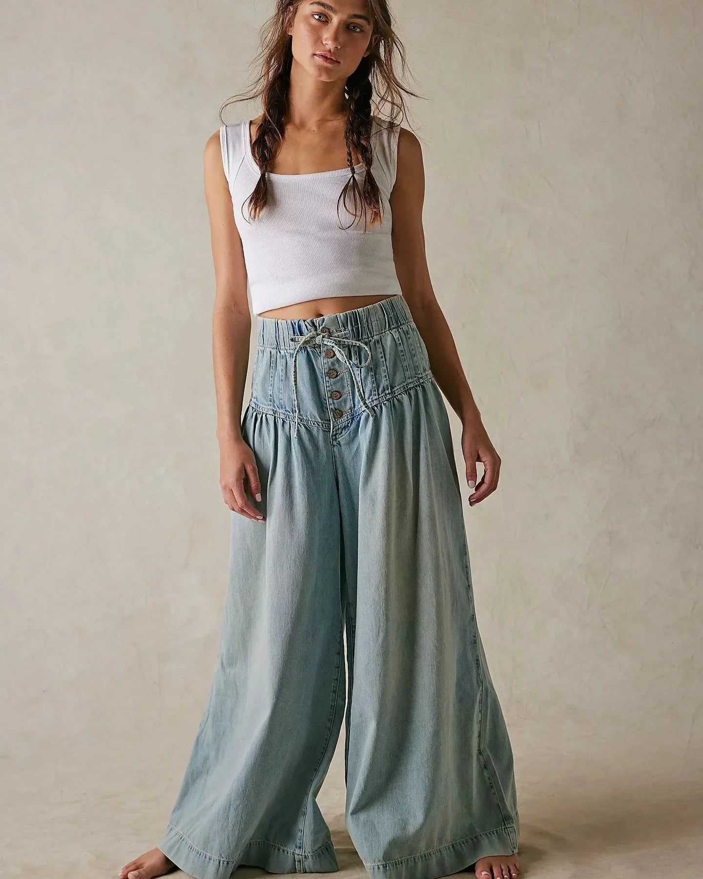 Prairie Pleat Jeans