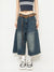 Retro Y2K Wide‑Leg Shorts