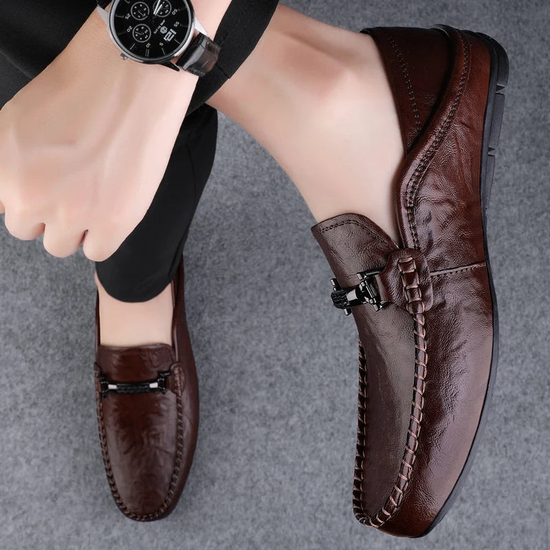 Genuine Leather Riviera Moc Loafers