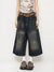 Retro Y2K Wide‑Leg Shorts