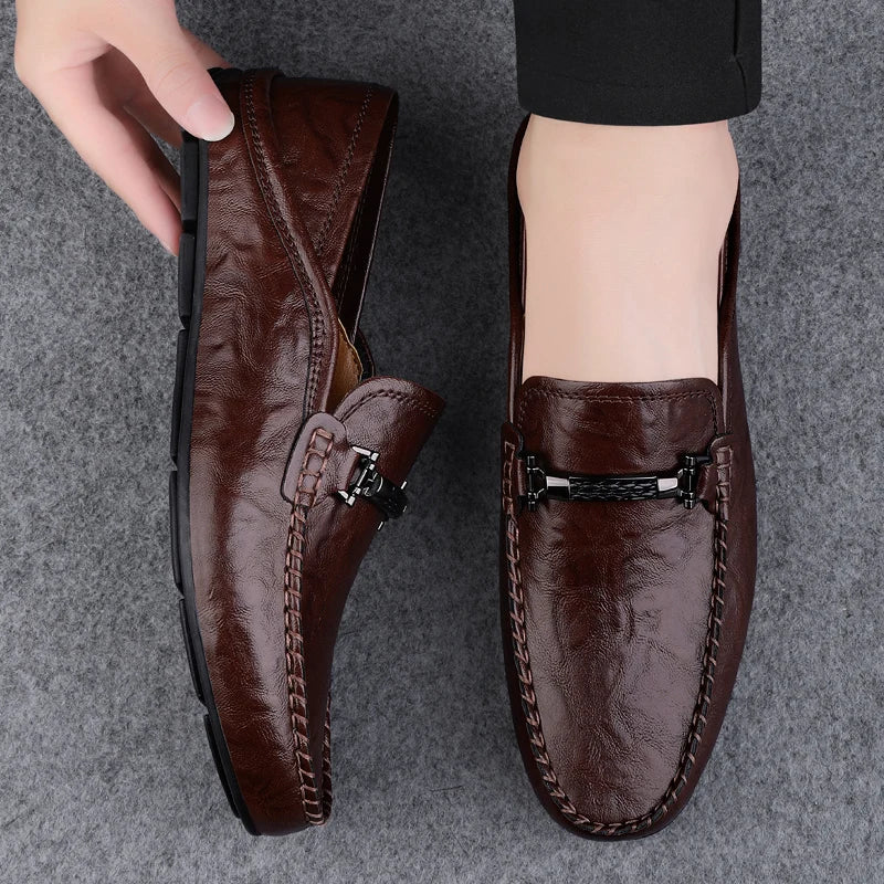 Genuine Leather Riviera Moc Loafers