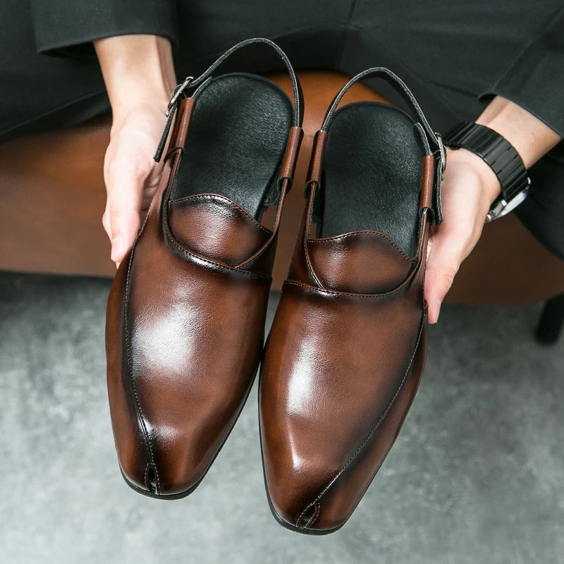 Genuine Leather Portofino Slingback Loafers