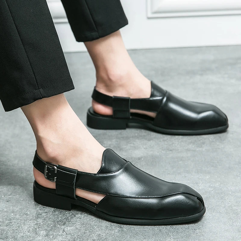Genuine Leather Portofino Slingback Loafers