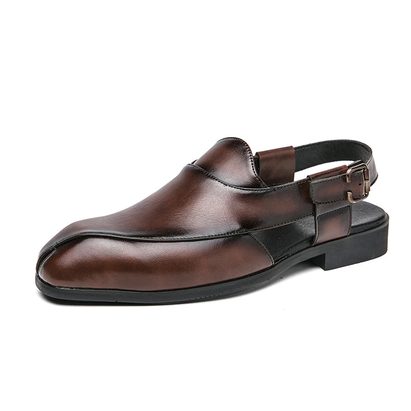 Genuine Leather Portofino Slingback Loafers