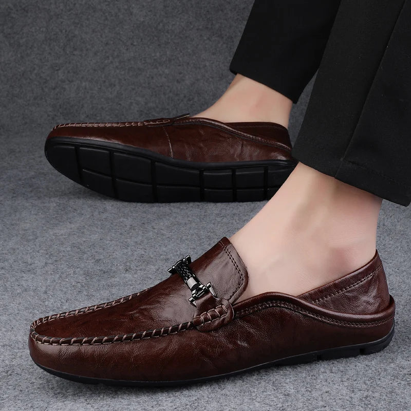 Genuine Leather Riviera Moc Loafers