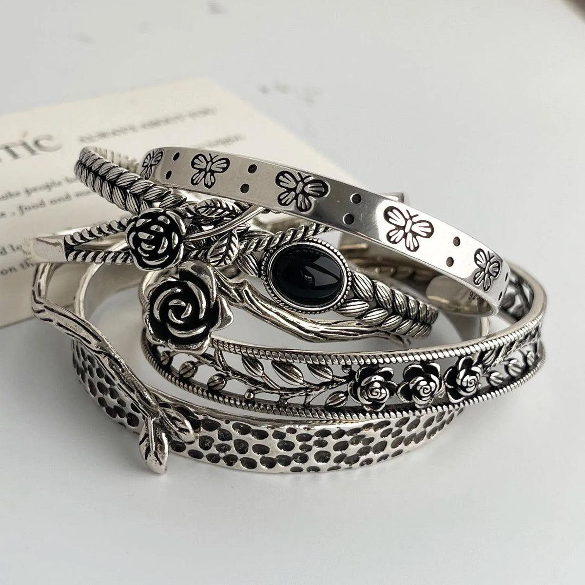 Botanical Bangle Suite Bracelet Stack
