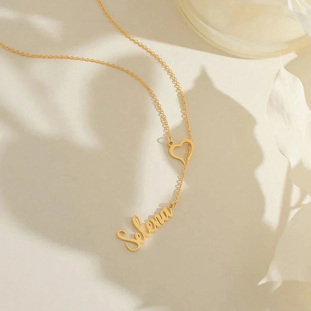 Heart & Name Necklace