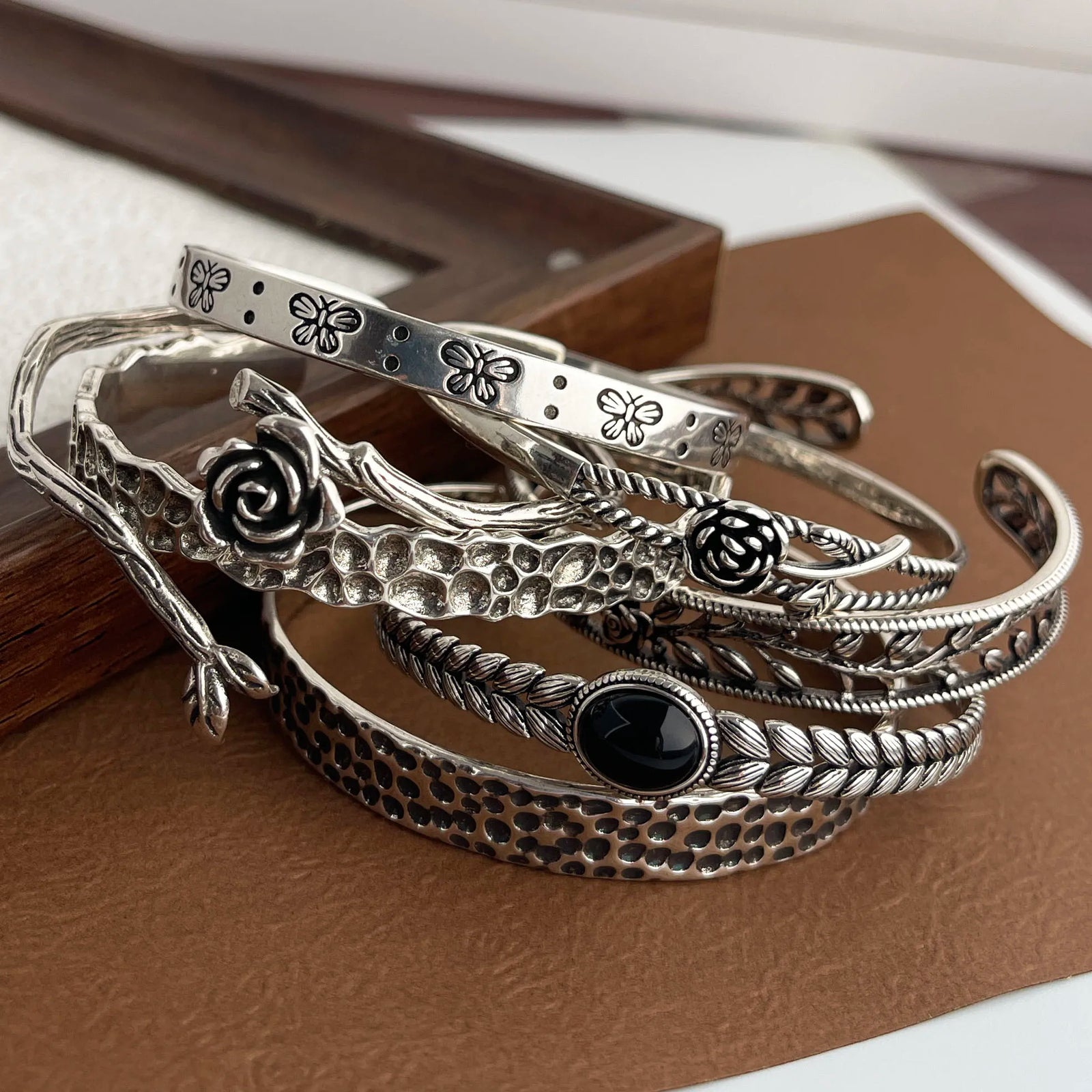 Botanical Bangle Suite Bracelet Stack