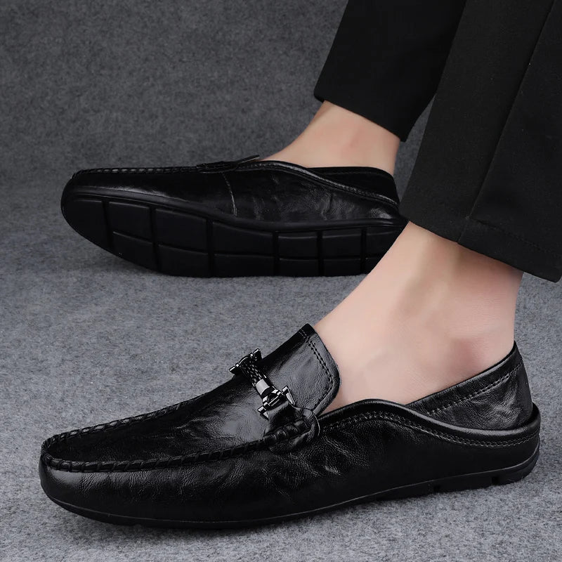 Genuine Leather Riviera Moc Loafers