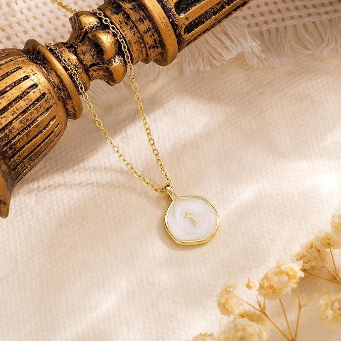 Reverie Pearl Cross Necklace