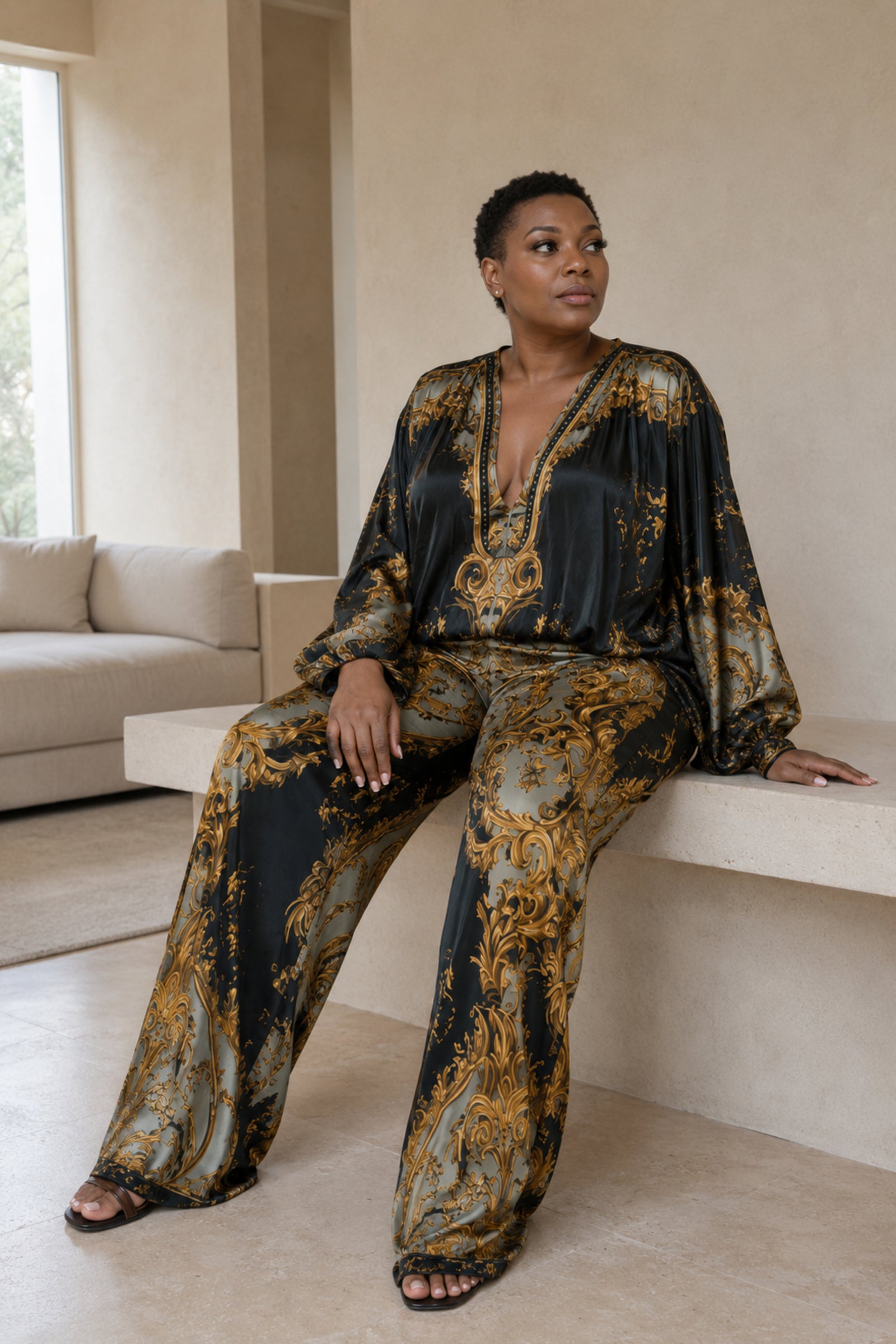 Lucera Baroque Pants Set seated view
