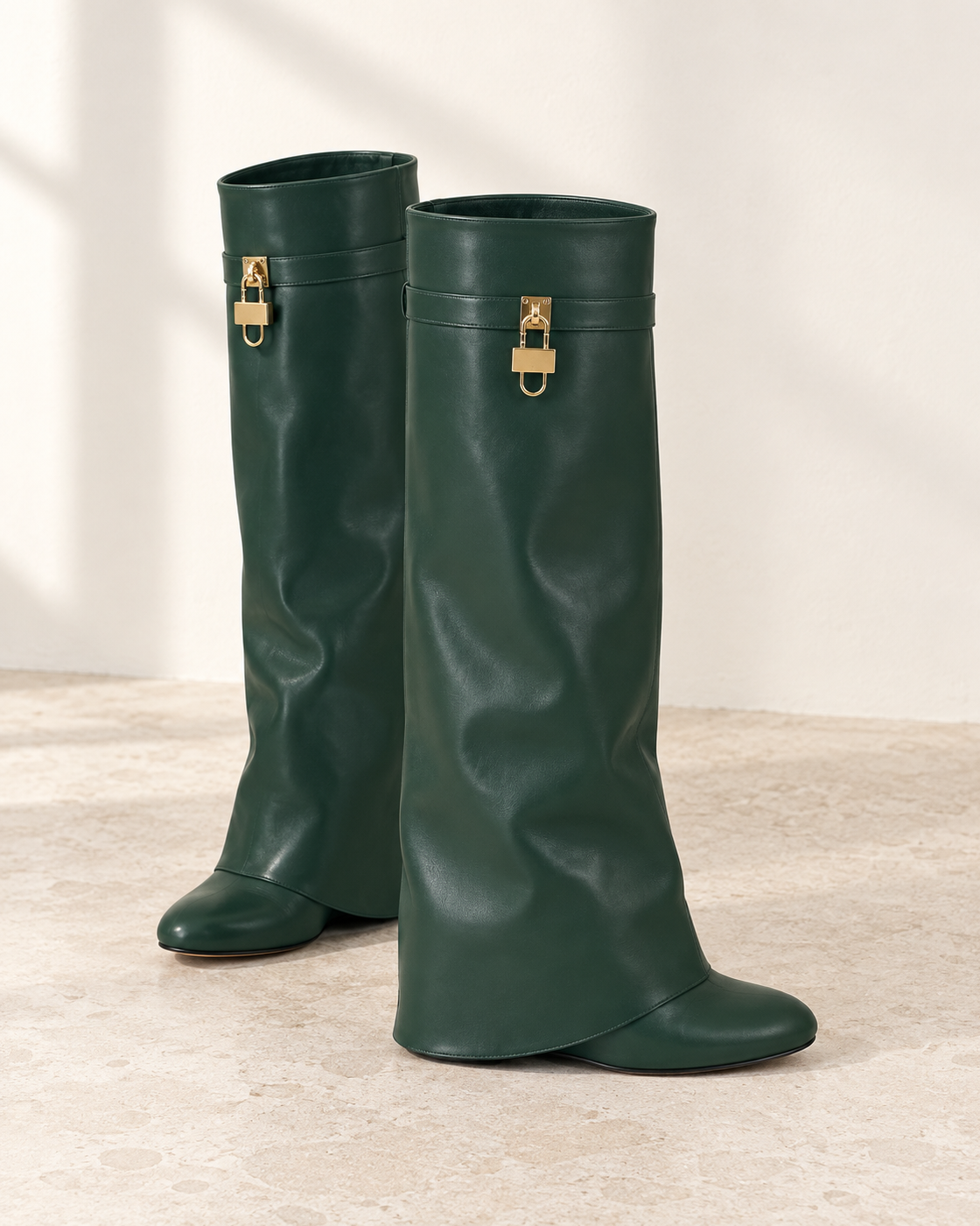 Maelle Lock Boots in Hunter — pair hero