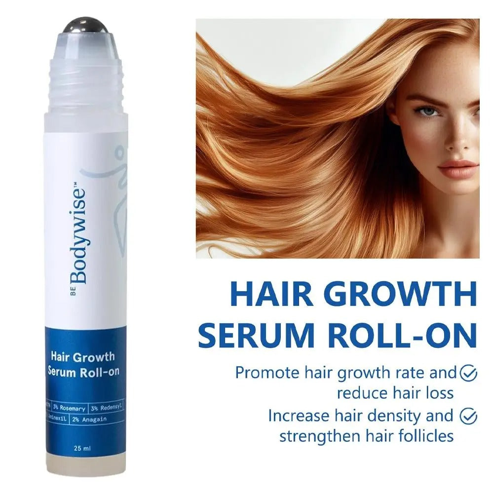 BodyWise Hair Growth Serum Roll-On (#1 Best Seller)